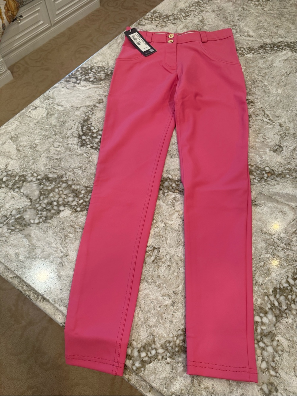 Freddy Hot Pink Skinny Pleather Pants